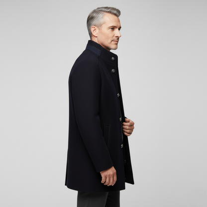 Men's Formal Winter Coat with Quilted Gilet Lining