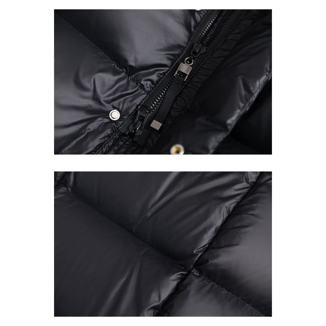 Women’s Long Down Winter Jacket Puffer Coat in black