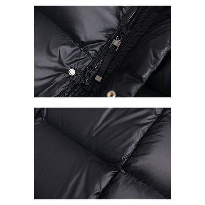 Women’s Long Down Winter Jacket Puffer Coat in black