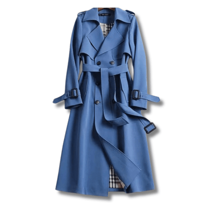 Women's Classic Longline Belted Trench Coat