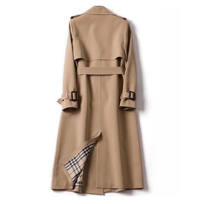 Women's Classic Longline Belted Trench Coat