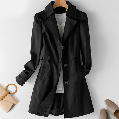 Women’s Classic Mid Length Trench Coat