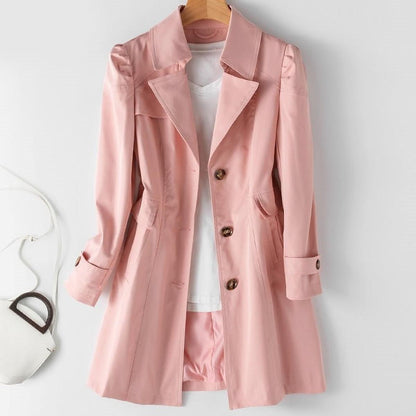 Women’s Classic Mid Length Trench Coat