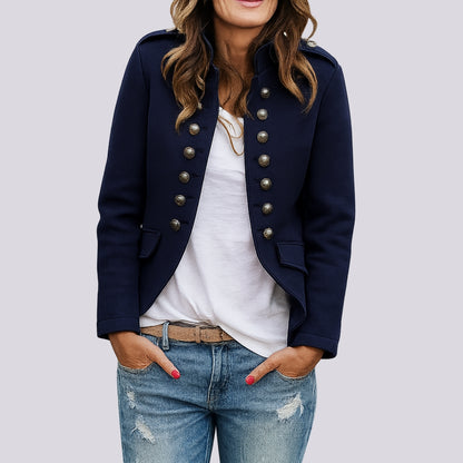 Women’s Lightweight Military Styling Blazer Jacket