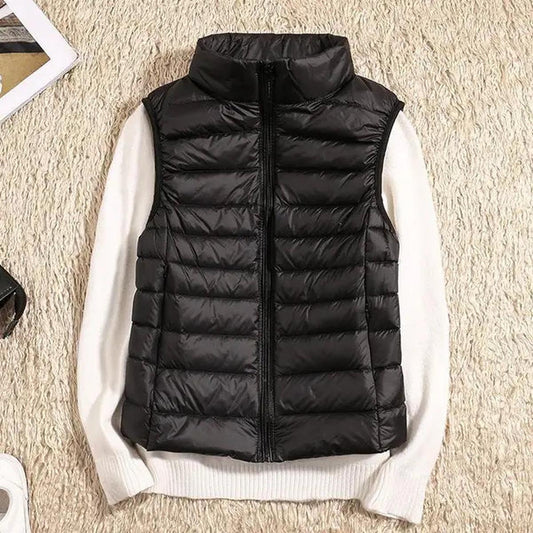 Women's Lightweight Packable Quilted Down Vest Gilet