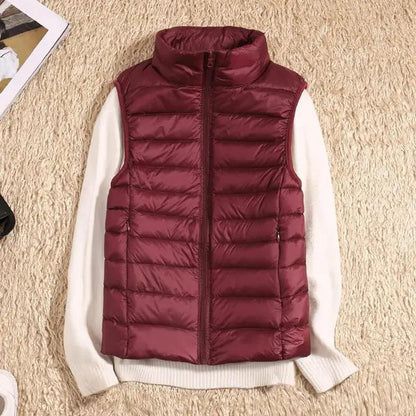 Women's Lightweight Packable Quilted Down Vest Gilet