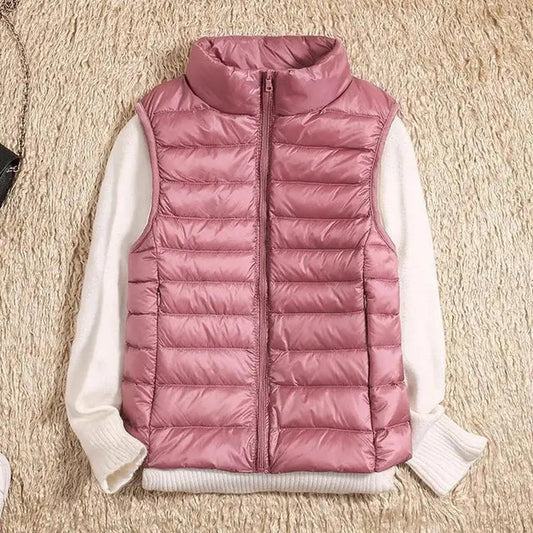 Women's Lightweight Packable Quilted Down Vest Gilet