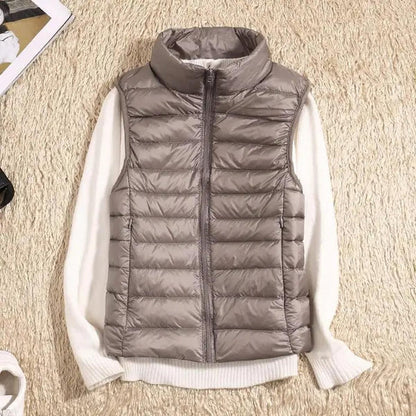 Women's Lightweight Packable Quilted Down Vest Gilet