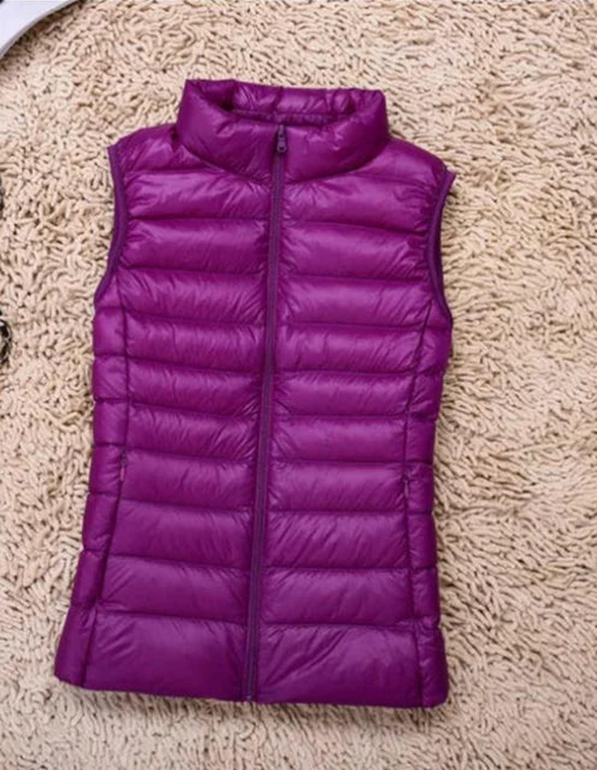 Women's Lightweight Packable Quilted Down Vest Gilet