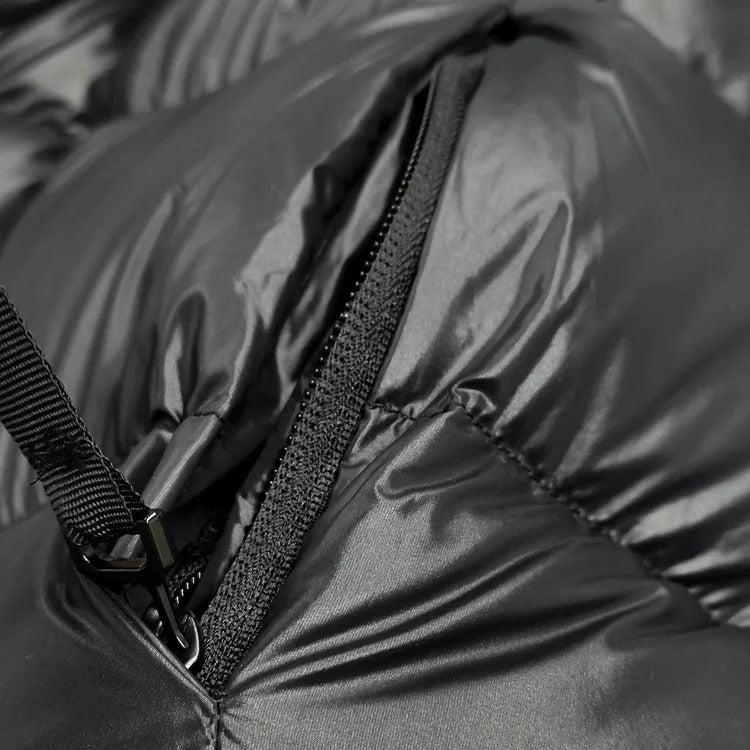 Women’s Long Down Winter Jacket Puffer Coat in black