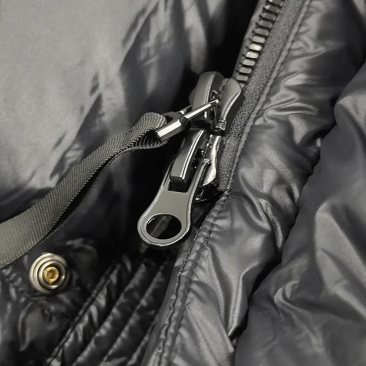 Women’s Long Down Winter Jacket Puffer Coat in black