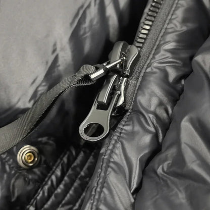 Women’s Long Down Winter Jacket Puffer Coat in black