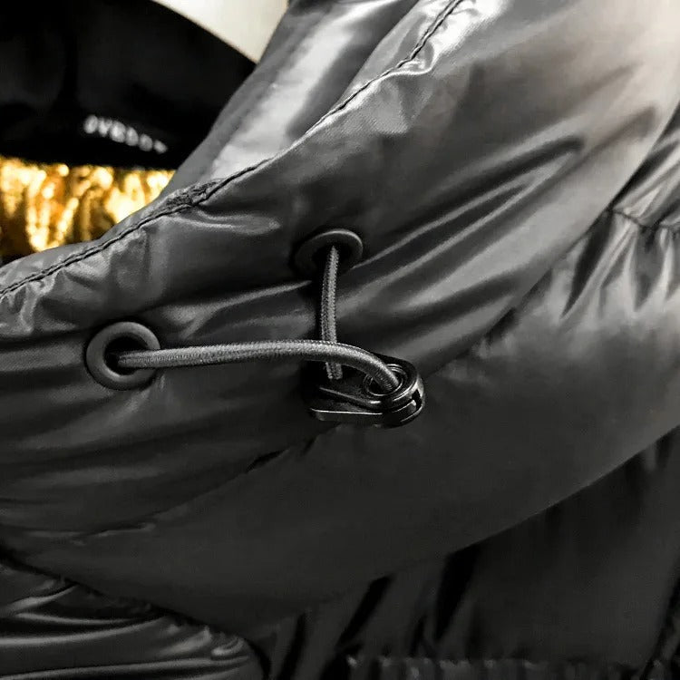 Women’s Long Down Winter Jacket Puffer Coat in black