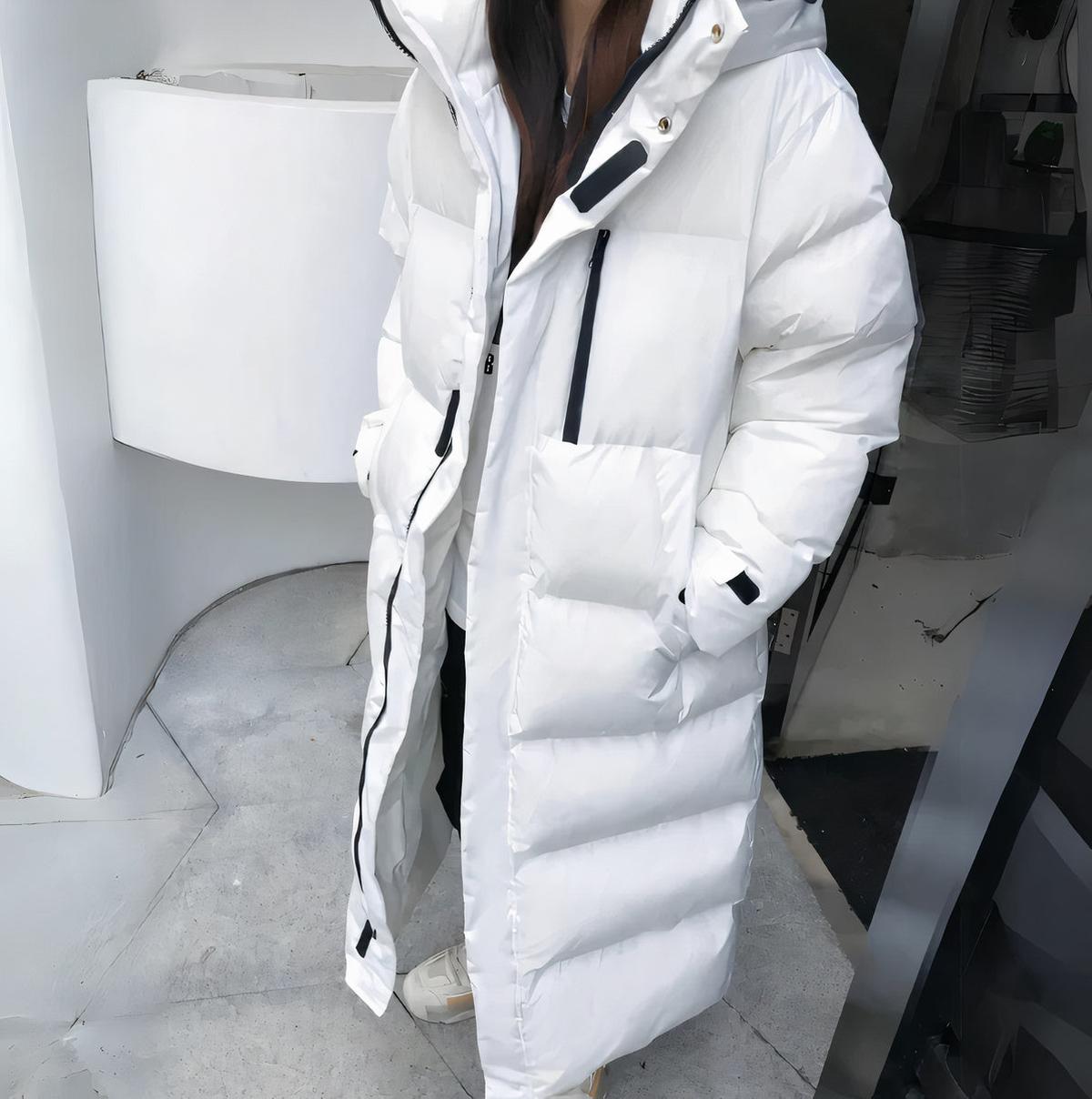 Women’s Long Hooded Padded Maxi Puffer Coat