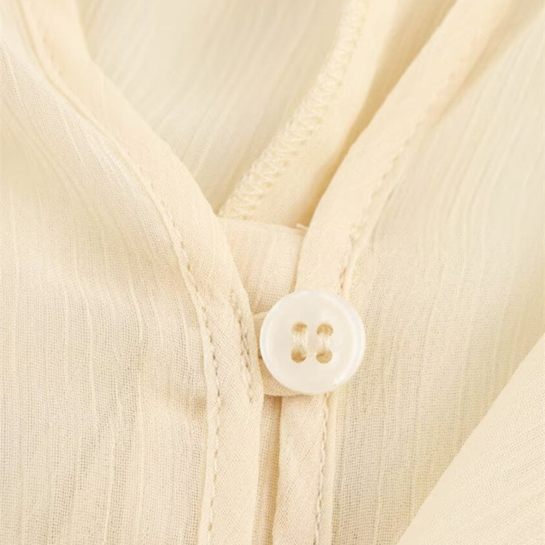 Women’s Ruffle Layered Long Sleeve Top V-Neck Blouse