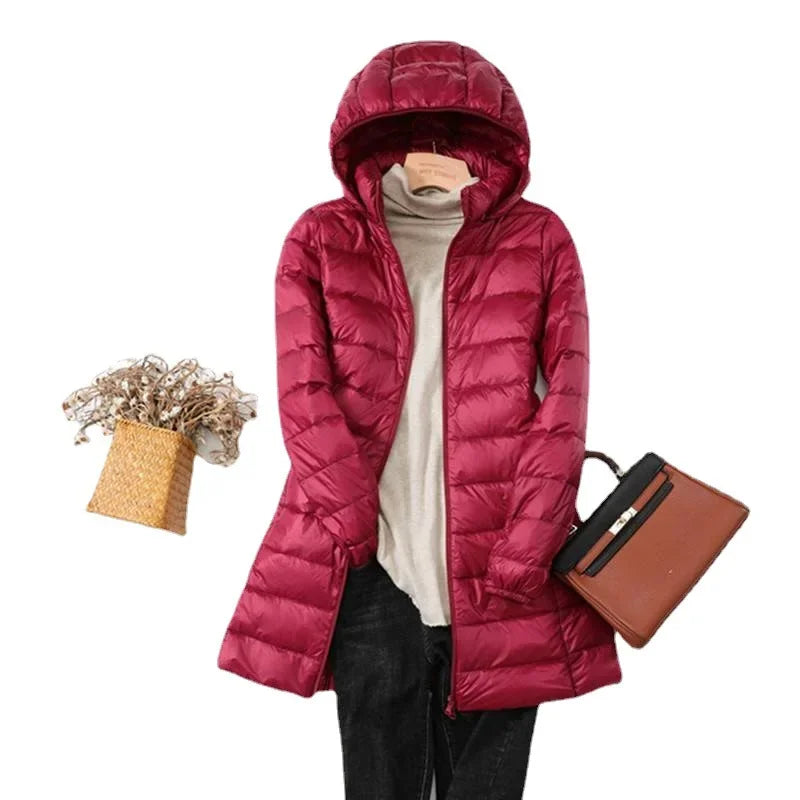 Women’s Ultra Lightweight Packable Down Jacket Puffer Coat with Hood