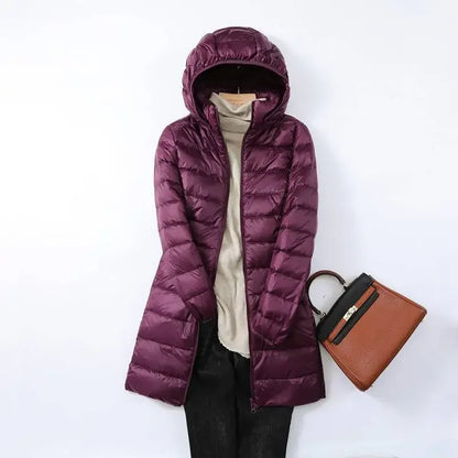 Women’s Ultra Lightweight Packable Down Jacket Puffer Coat with Hood