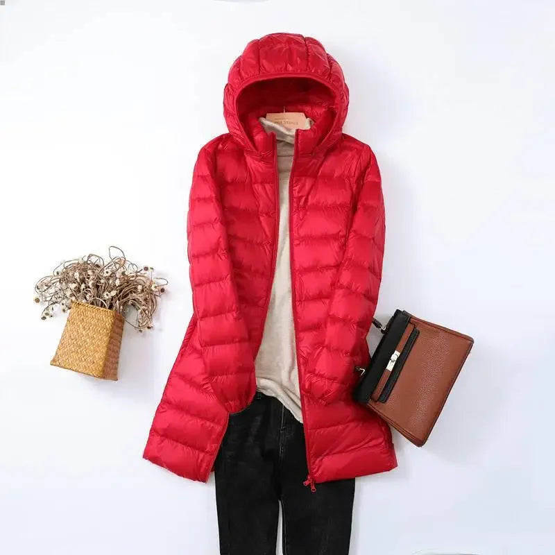 Women’s Ultra Lightweight Packable Down Jacket Puffer Coat with Hood