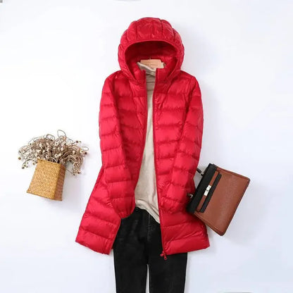 Women’s Ultra Lightweight Packable Down Jacket Puffer Coat with Hood
