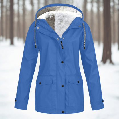Women’s Waterproof Fleece Lined Outdoor Hooded Jacket