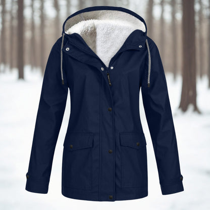Women’s Waterproof Fleece Lined Outdoor Hooded Jacket