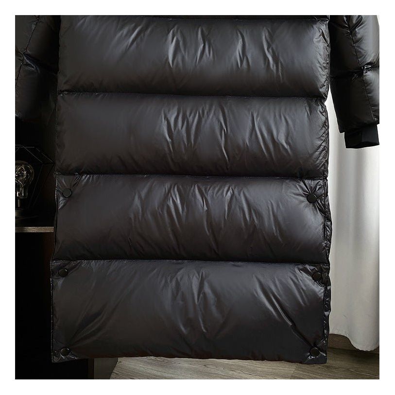 Women’s Long Down Winter Jacket Puffer Coat in black