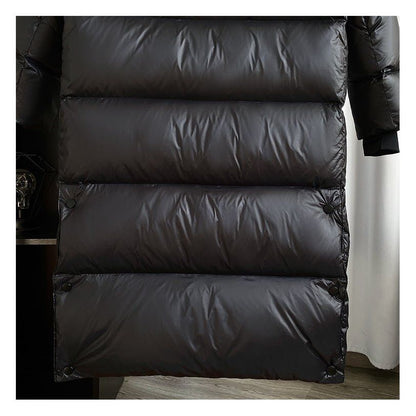 Women’s Long Down Winter Jacket Puffer Coat in black