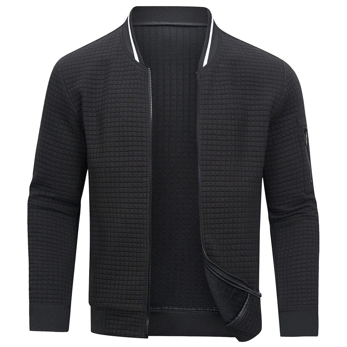 Men’s Quilted Lightweight Zip-Up Bomber Jacket