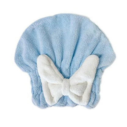 Quick Dry Absorbent Microfibre Hair Wrap Towel Cap