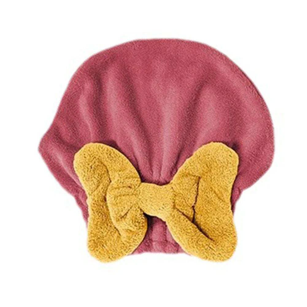 Quick Dry Absorbent Microfibre Hair Wrap Towel Cap