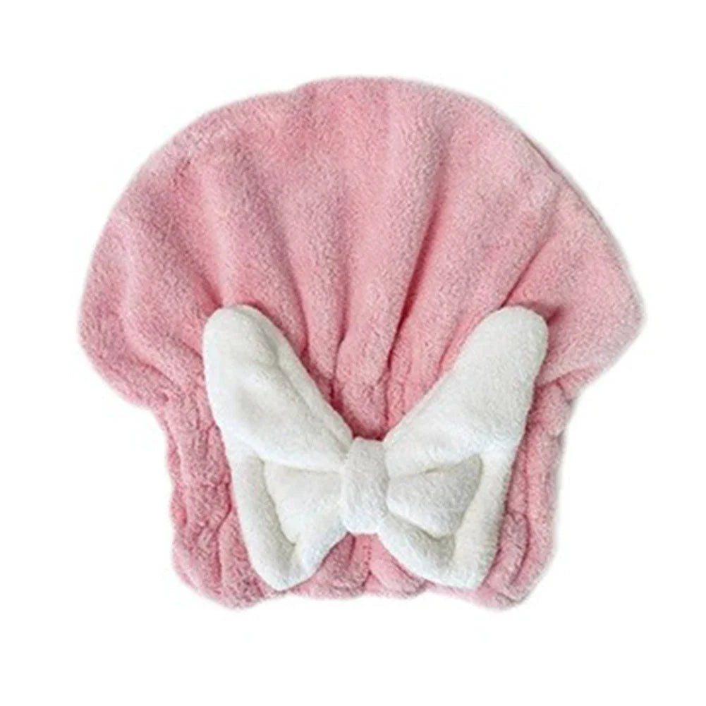 Quick Dry Absorbent Microfibre Hair Wrap Towel Cap