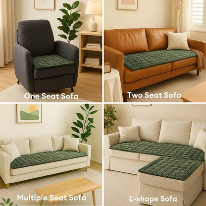 Plush Sofa Armrest Covers Set of 2